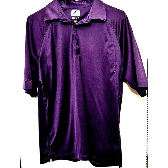 Greg Norman ML75 Polo Golf Shirt Play Dry Men's Small Purple Performance - Picture 1 of 6